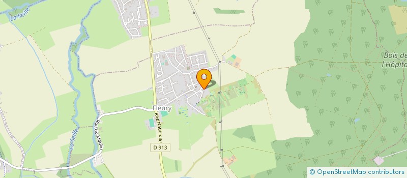 localisation de l'entreprise LES SEPT VIGNES  FLEURY