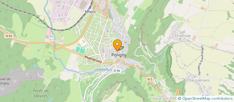 localisation de l'entreprise LES SEQUANES  POLIGNY