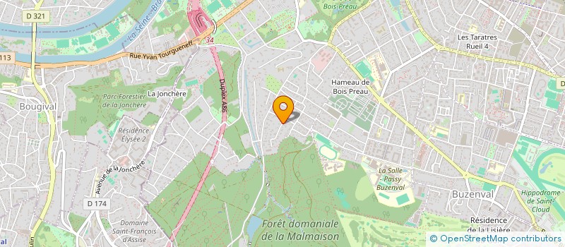 localisation de l'entreprise LES SEQUOIAS à RUEIL-MALMAISON