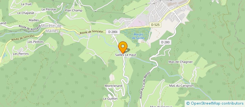 localisation de l'entreprise LES SERENDIPICS - COMPAGNIE DE THEATRE  CRETS EN BELLEDONNE