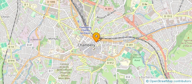 localisation de l'entreprise LES SERGE  CHAMBERY