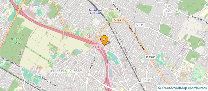 localisation de l'entreprise LES SERPENTINS  SAINT-LEU-LA-FORET