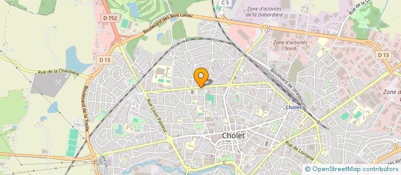 localisation de l'entreprise LES SERRES D'OLIVIER à CHOLET