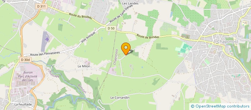localisation de l'entreprise LES SERRES DE JOSEPH à CHAPONOST