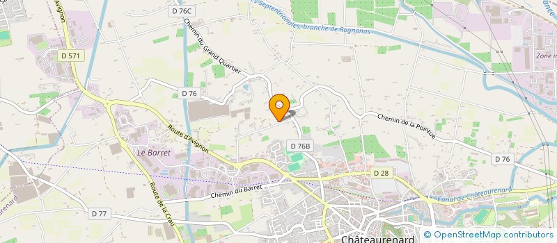 localisation de l'entreprise LES SERRES DE L'AGAPANTHE  CHATEAURENARD