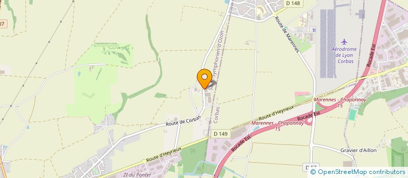 localisation de l'entreprise LES SERRES DE L'OZON  SAINT-SYMPHORIEN-D'OZON