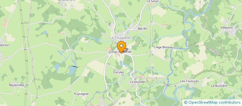 localisation de l'entreprise LES SERRES DE LA CHAPELLE SAS à LA CHAPELLE-BALOUE