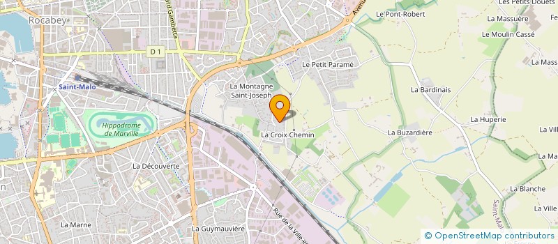 localisation de l'entreprise LES SERRES DE LA GRANDE BARONNIE  SAINT-MALO