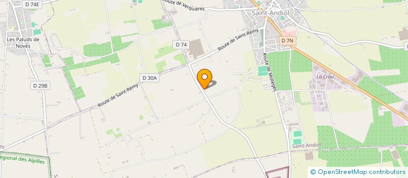 localisation de l'entreprise LES SERRES DE MOLLEGES à SAINT-ANDIOL