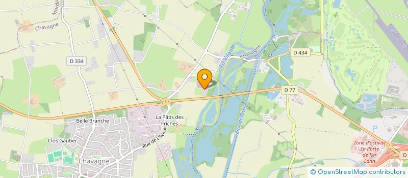 localisation de l'entreprise LES SERRES DE SAINT-JOSEPH  CHAVAGNE