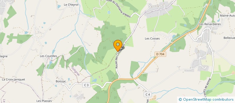 localisation de l'entreprise LES SERRES DE VENTADOUR à LE VIGEN