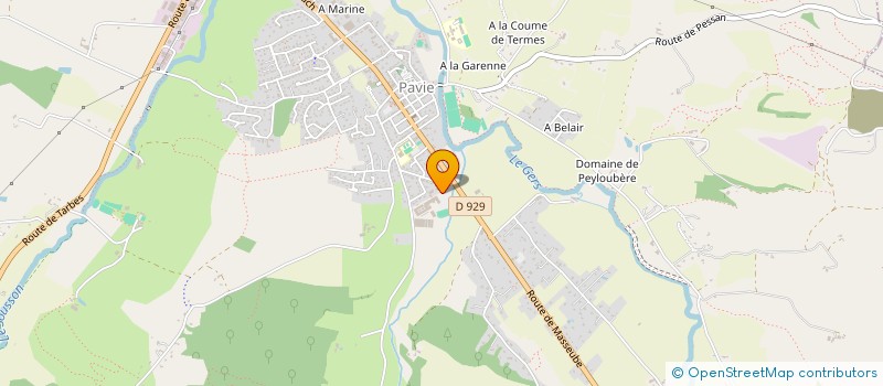 localisation de l'entreprise LES SERRES DU CEDON à PAVIE