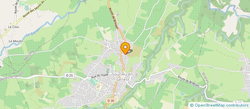 localisation de l'entreprise LES SERRES DU CHEMIN FLEURI à MESSIMY