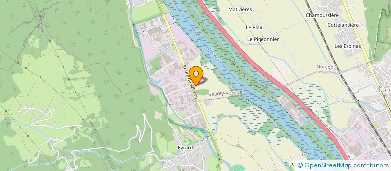 localisation de l'entreprise LES SERRES DU DAUPHINE à VEUREY-VOROIZE