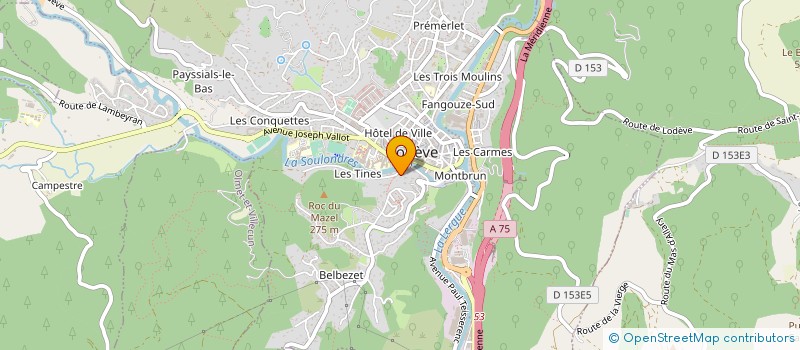 localisation de l'entreprise LES SERRES DU LODEVOIS à LODEVE