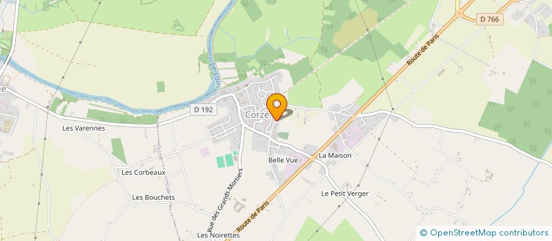 localisation de l'entreprise LES SERRES DU LOIR à CORZE