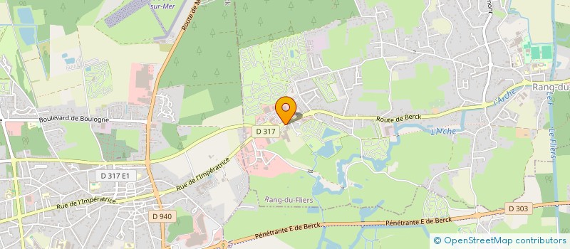 localisation de l'entreprise LES SERRES DU MANOIR à RANG-DU-FLIERS