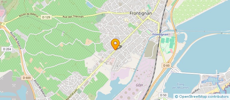 localisation de l'entreprise LES SERRES DU MAS REBOUL à FRONTIGNAN