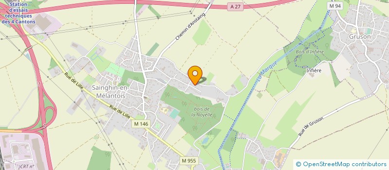 localisation de l'entreprise LES SERRES DU MELANTOIS à SAINGHIN-EN-MELANTOIS