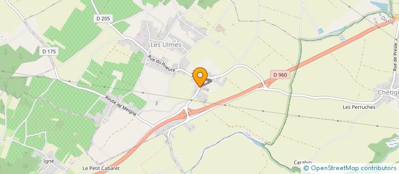 localisation de l'entreprise LES SERRES DU MOUSSEAU  LES ULMES