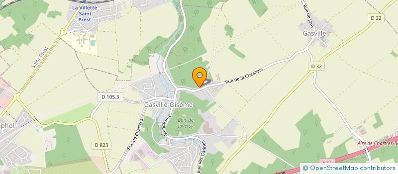 localisation de l'entreprise LES SERRES DU PLATEAU à GASVILLE-OISEME