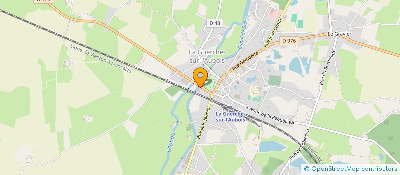 localisation de l'entreprise LES SERRES GUERCHOISES à LA GUERCHE-SUR-L'AUBOIS