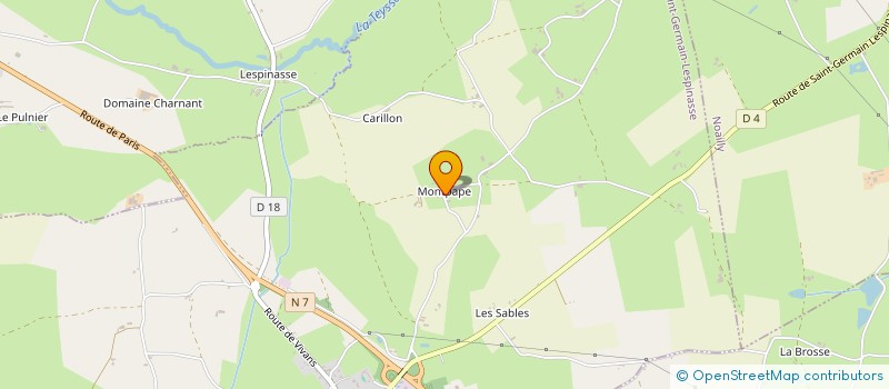 localisation de l'entreprise LES SERRES PRO  SAINT-GERMAIN-LESPINASSE