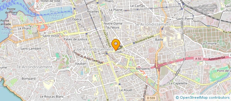 localisation de l'entreprise LES SERRURES à MARSEILLE