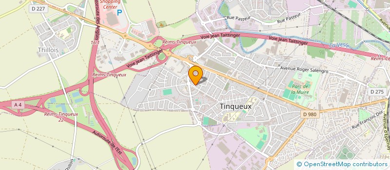 localisation de l'entreprise LES SERRURIERS CHAMPENOIS à TINQUEUX
