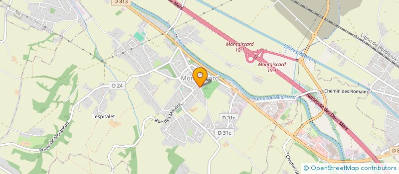 localisation de l'entreprise LES SERRURIERS DU CAPITOLE  MONTGISCARD