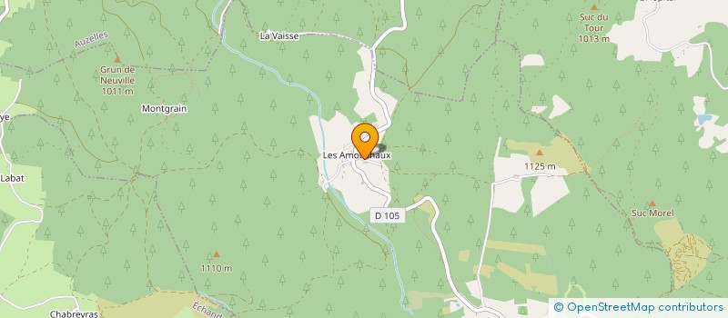 localisation de l'entreprise LES SERVES  SAINT-AMANT-ROCHE-SAVINE