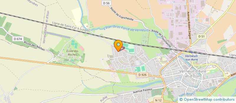localisation de l'entreprise LES SERVICES AU COEUR NORMAND  VERNEUIL D'AVRE ET D'ITON