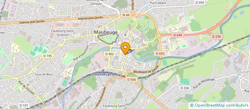 localisation de l'entreprise LES SERVICES D'A COTE  MAUBEUGE