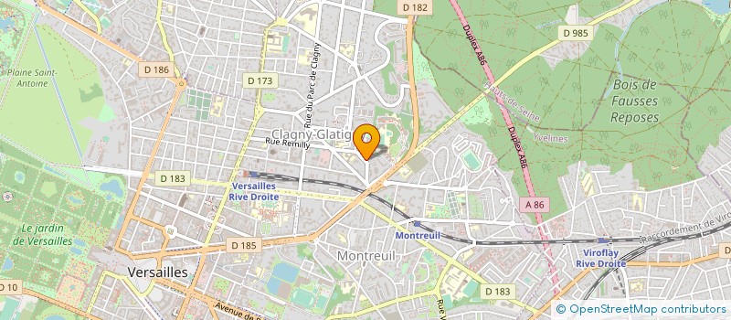 localisation de l'entreprise LES SERVICES D'EMILIE à VERSAILLES