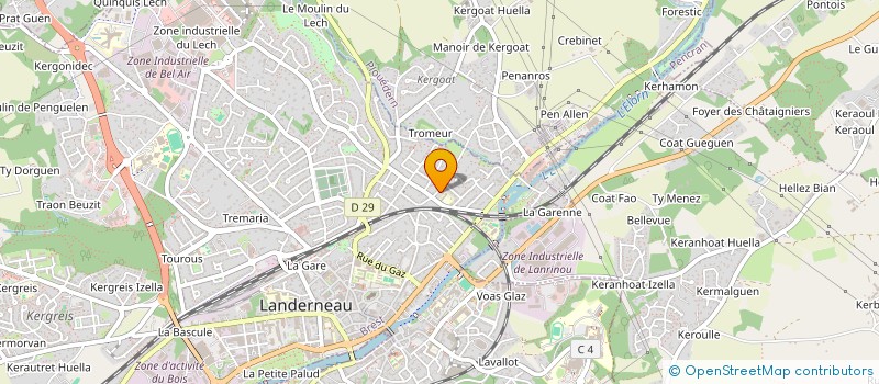 localisation de l'entreprise LES SERVICES DE L'ELORN  LANDERNEAU