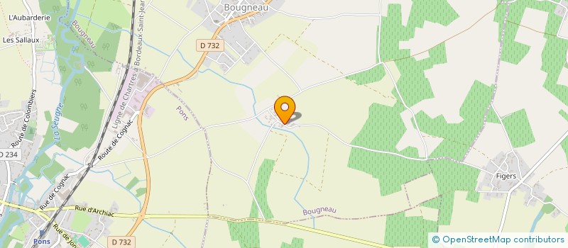 localisation de l'entreprise LES SERVICES DE LA ROSE  SALIGNAC-SUR-CHARENTE