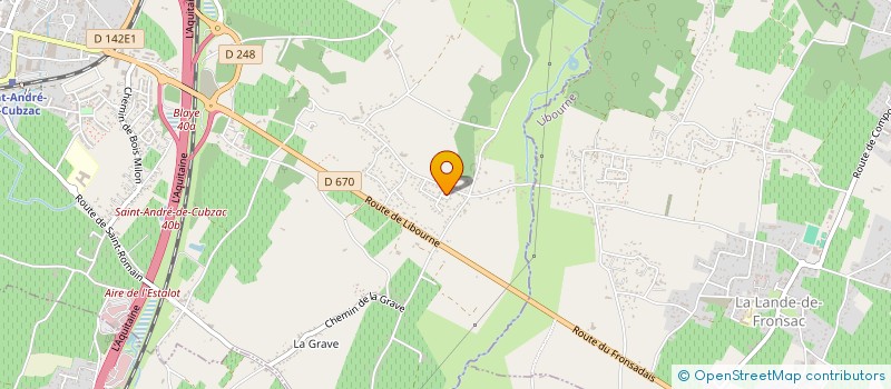 localisation de l'entreprise LES SERVICES DE SOPHIE  SAINT-ANDRE-DE-CUBZAC