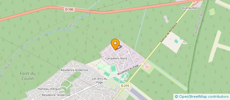 localisation de l'entreprise LES SERVICES DU JARDIN à ANDERNOS-LES-BAINS