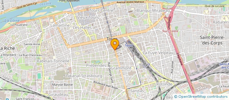 localisation de l'entreprise LES SERVICES IMMOBILIERS à TOURS
