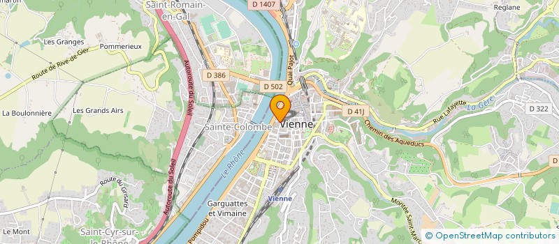 localisation de l'entreprise LES SERVICES PLUS  VIENNE