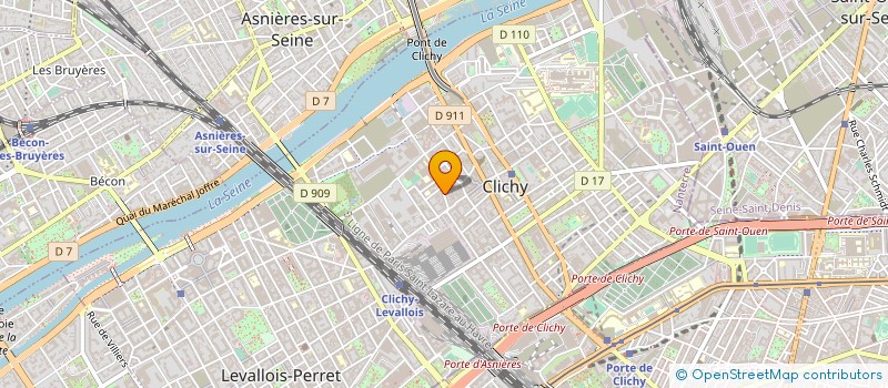 localisation de l'entreprise LES SERVICES REUNIS à CLICHY