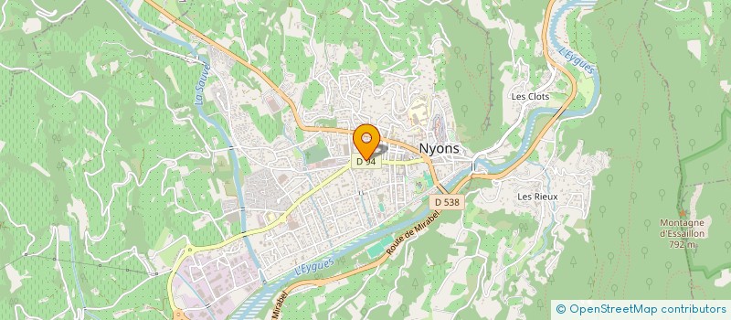 localisation de l'entreprise LES SESPIONS  NYONS