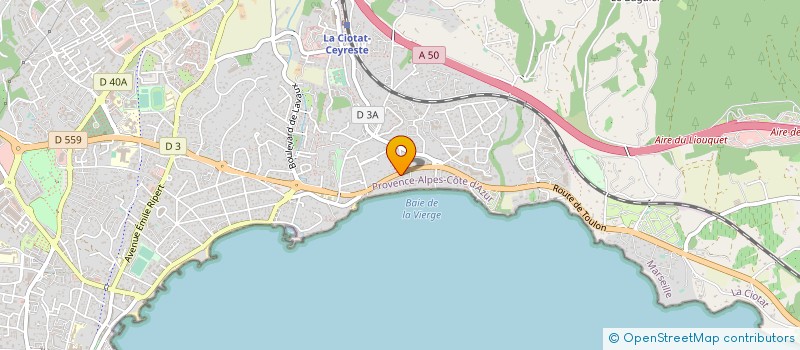 localisation de l'entreprise LES SEVERIERS à LA CIOTAT