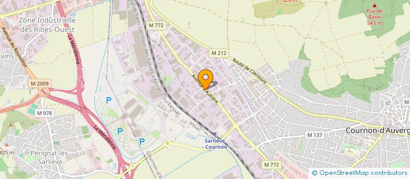 localisation de l'entreprise LES SEYCHELLES  COURNON-D'AUVERGNE