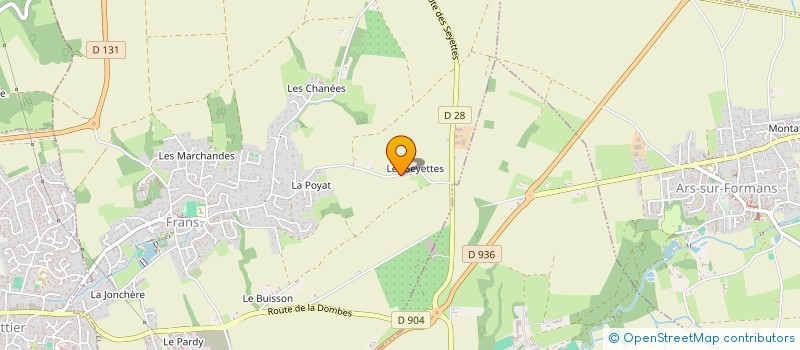 localisation de l'entreprise LES SEYETTES à FRANS