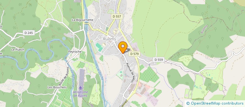 localisation de l'entreprise LES SHEDS à RUOMS
