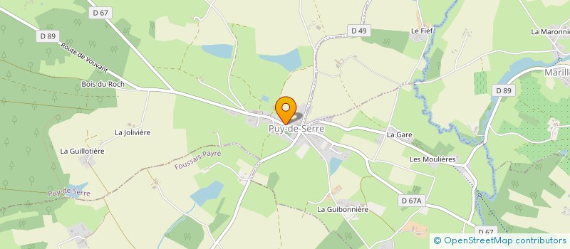 localisation de l'entreprise LES SIBARDIERES à PUY-DE-SERRE