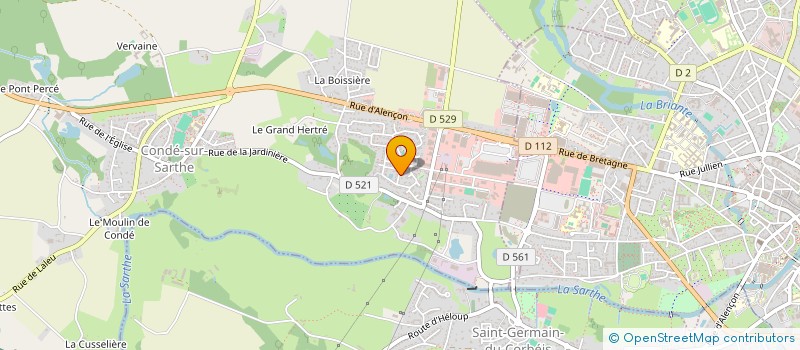 localisation de l'entreprise LES SIEURS à CONDE-SUR-SARTHE