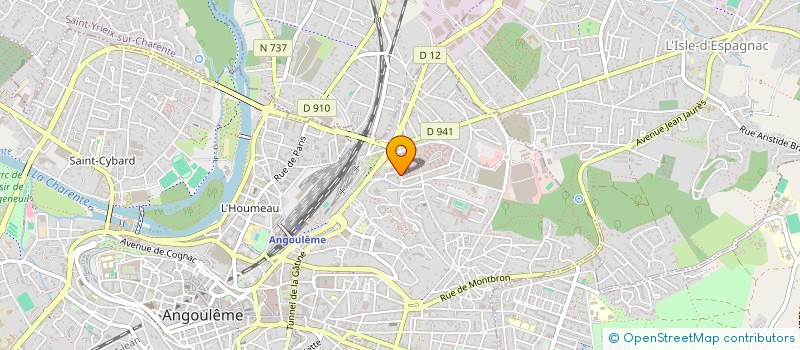 localisation de l'entreprise LES SIFFLEURS à ANGOULEME