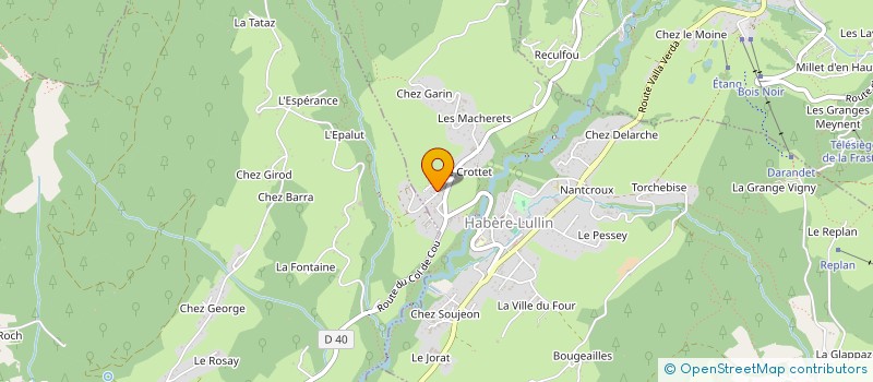 localisation de l'entreprise LES SILENES  HABERE-LULLIN